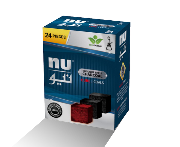 NU cube coals - 1 pack - 24pcs