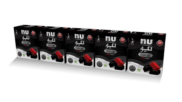 NU flat coals - 5 packs - 120pcs
