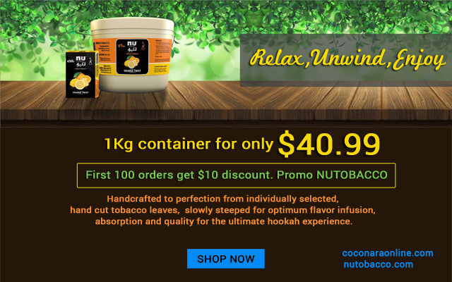 $10 gift for you to use on nu hookah tobacco 1kg