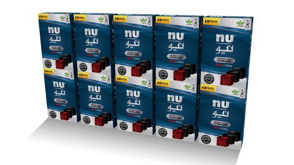 NU cube coals - 10 packs - 48pcs