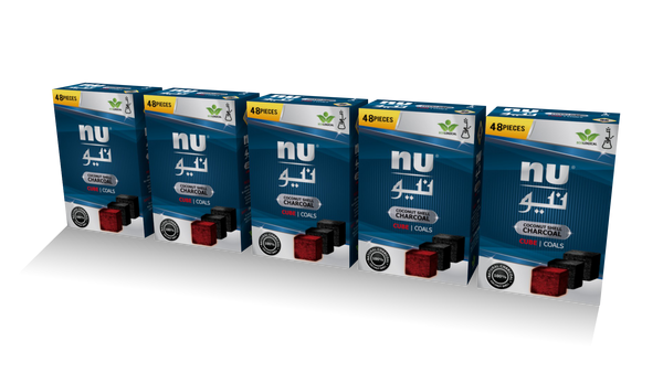 NU cube coals - 5 packs - 48pcs