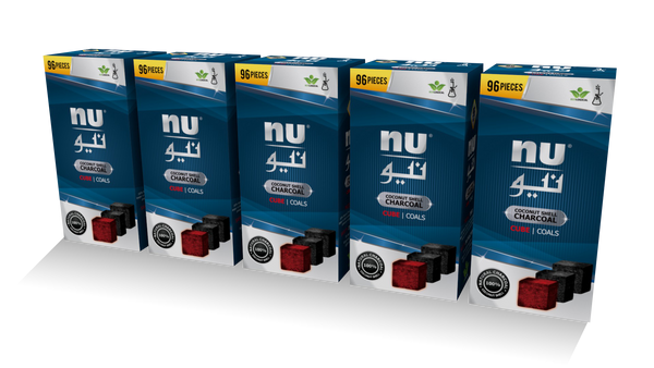 NU cube coals - 5 packs - 96pcs