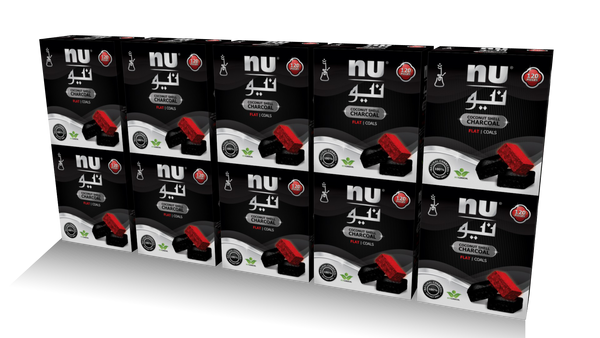 NU flat coals - 10 packs - 120pcs