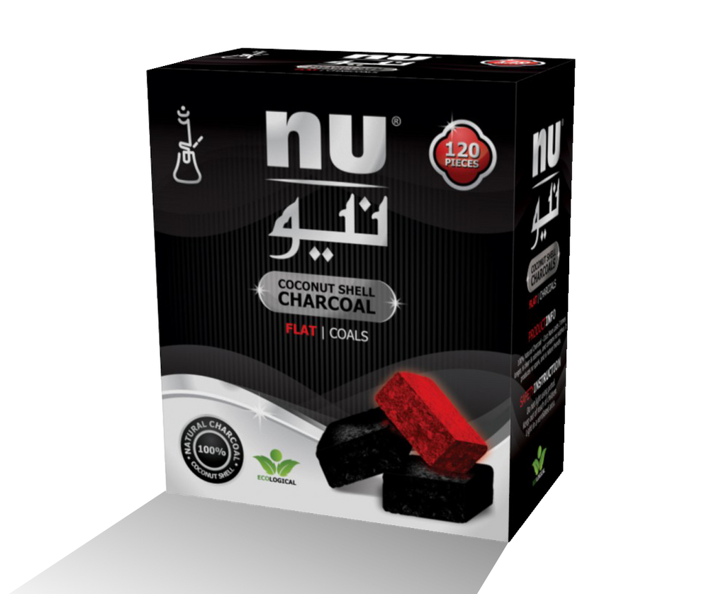 NU flat coals - 1 pack - 120pcs