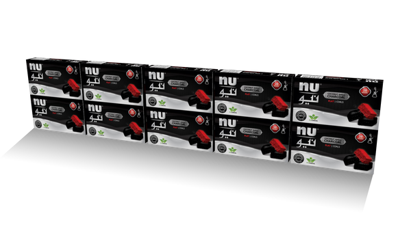 NU flat coals - 10 packs - 20pcs