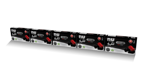 NU flat coals - 5 packs - 20pcs
