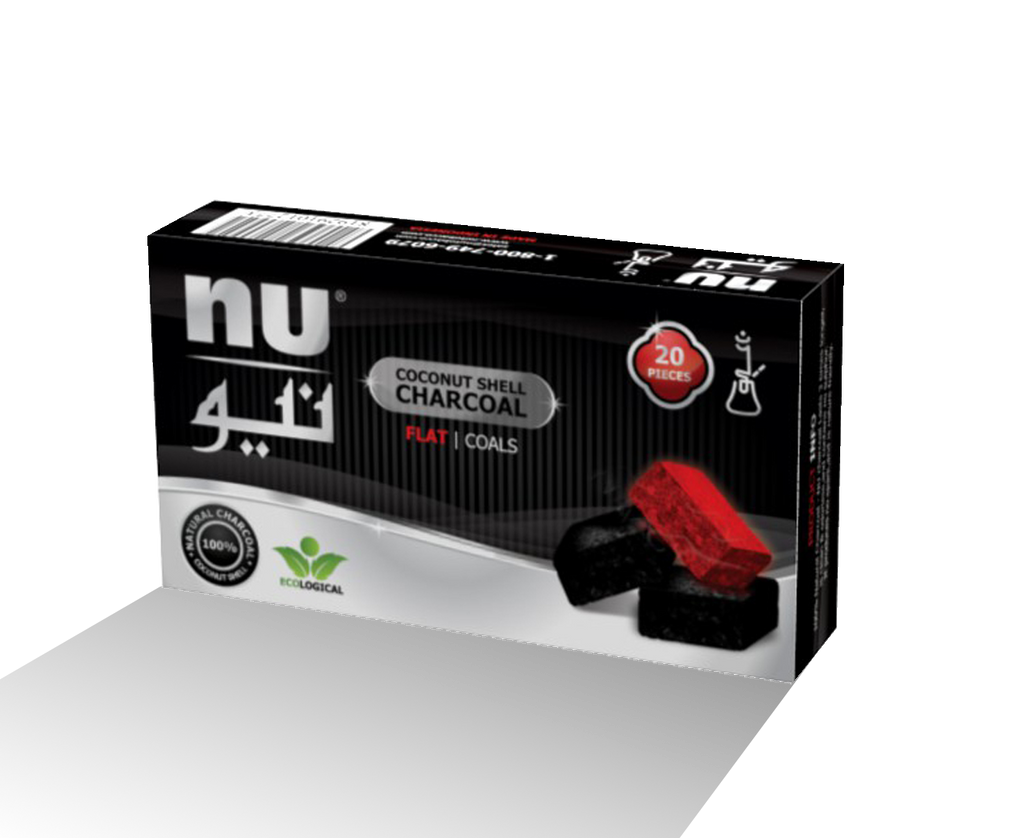 NU flat coals - 1 pack - 20pcs