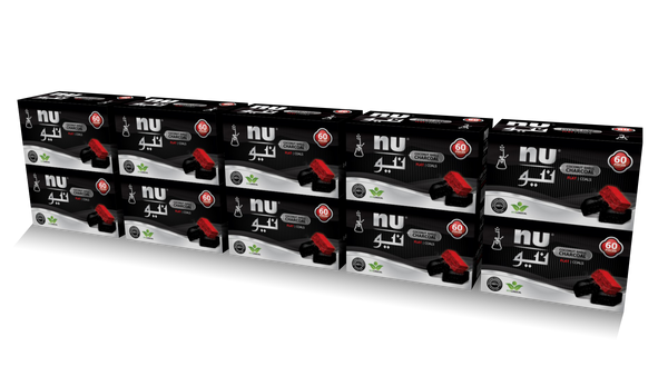 NU flat coals - 10 packs - 60pcs