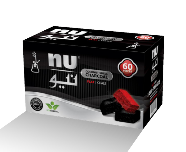 NU flat coals - 1 pack - 60pcs